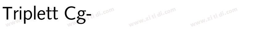 Triplett Cg字体转换